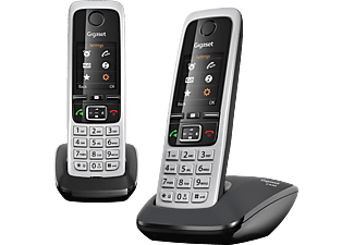 GIGASET C430 Duo - Telefon (Schwarz/Silber)